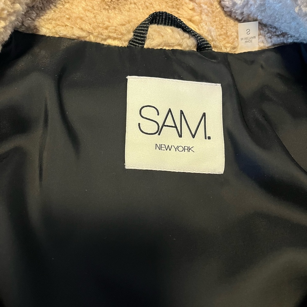 Sam. Shearling Jacket Size Small - image 5
